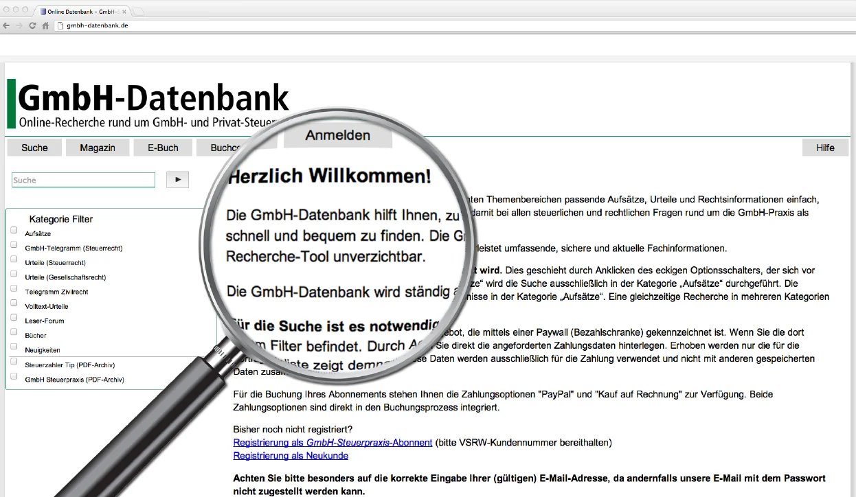 Volltextsuche über alle Fachbeiträge